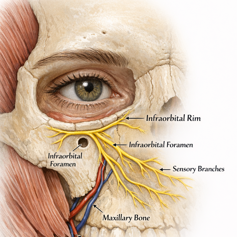 infraorbital nerve anatomy illustration Dr Barry Eppley - Explore